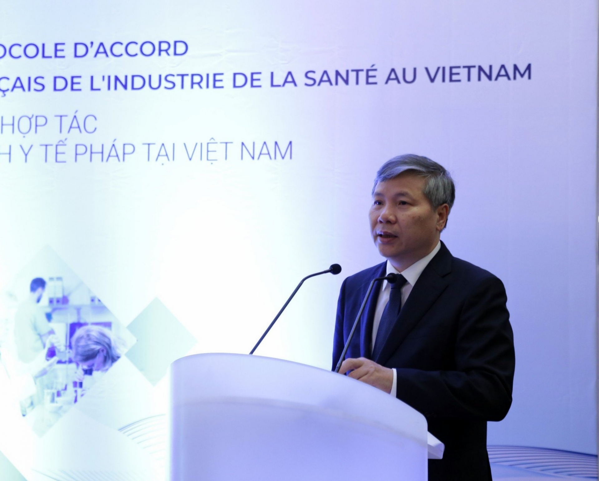 Phó Tổng Giám đốc BHXH Việt Nam Nguyễn Đức Hòa phát biểu tại buổi lễ