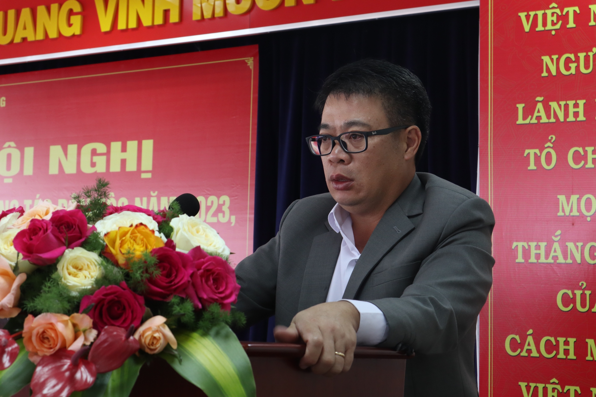 Phó Chủ tịch UBND tỉnh Nguyễn Ngọc Phúc phát biểu chỉ đạo tại Hội nghị