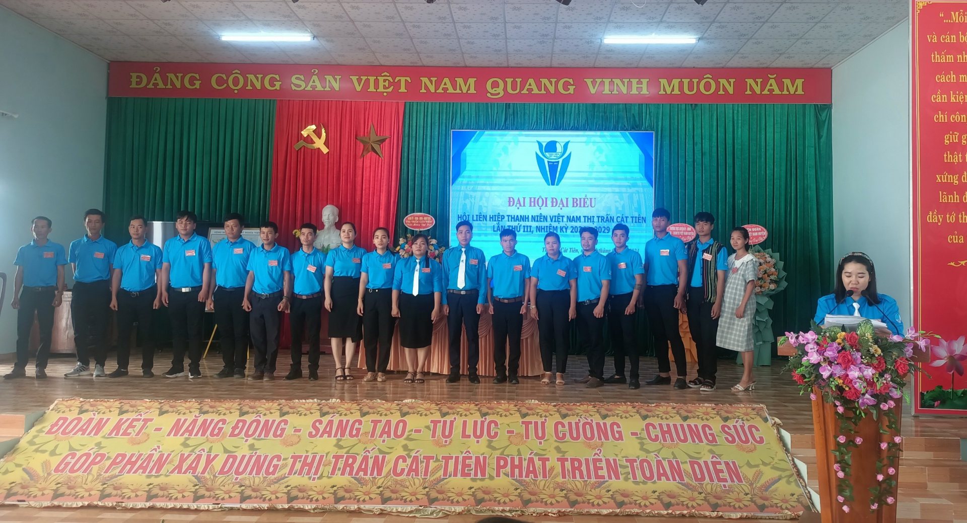 Cát Tiên: Hội LHTN Việt Nam thị trấn Cát Tiên tổ chức thành công đại hội điểm