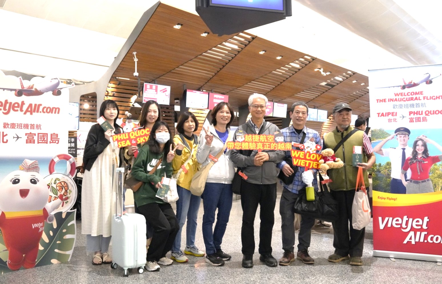 Du khách hào hứng với đường bay Phú Quốc - Đài Bắc của VietJet