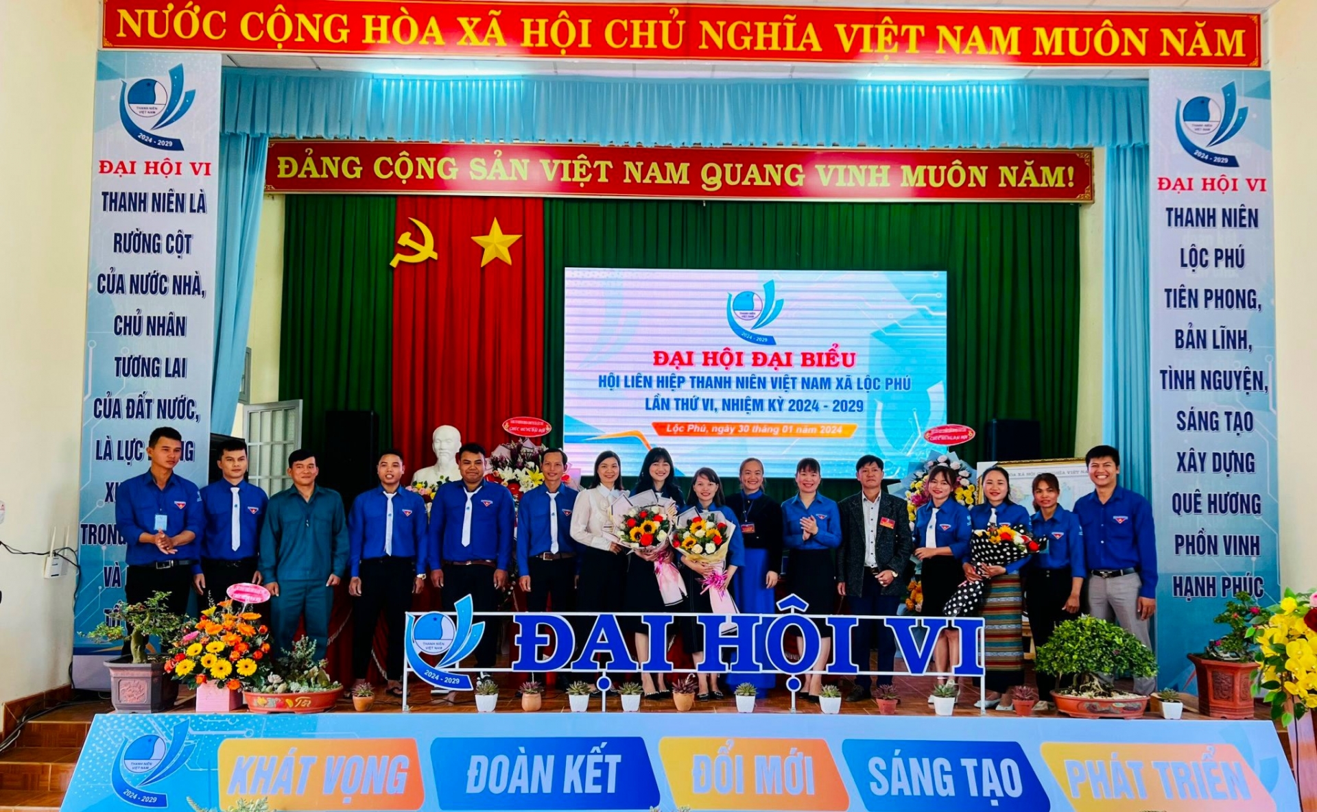 Ra mắt Ủy ban Hội LHTN Việt Nam xã Lộc Phú nhiệm kỳ 2024 - 2029