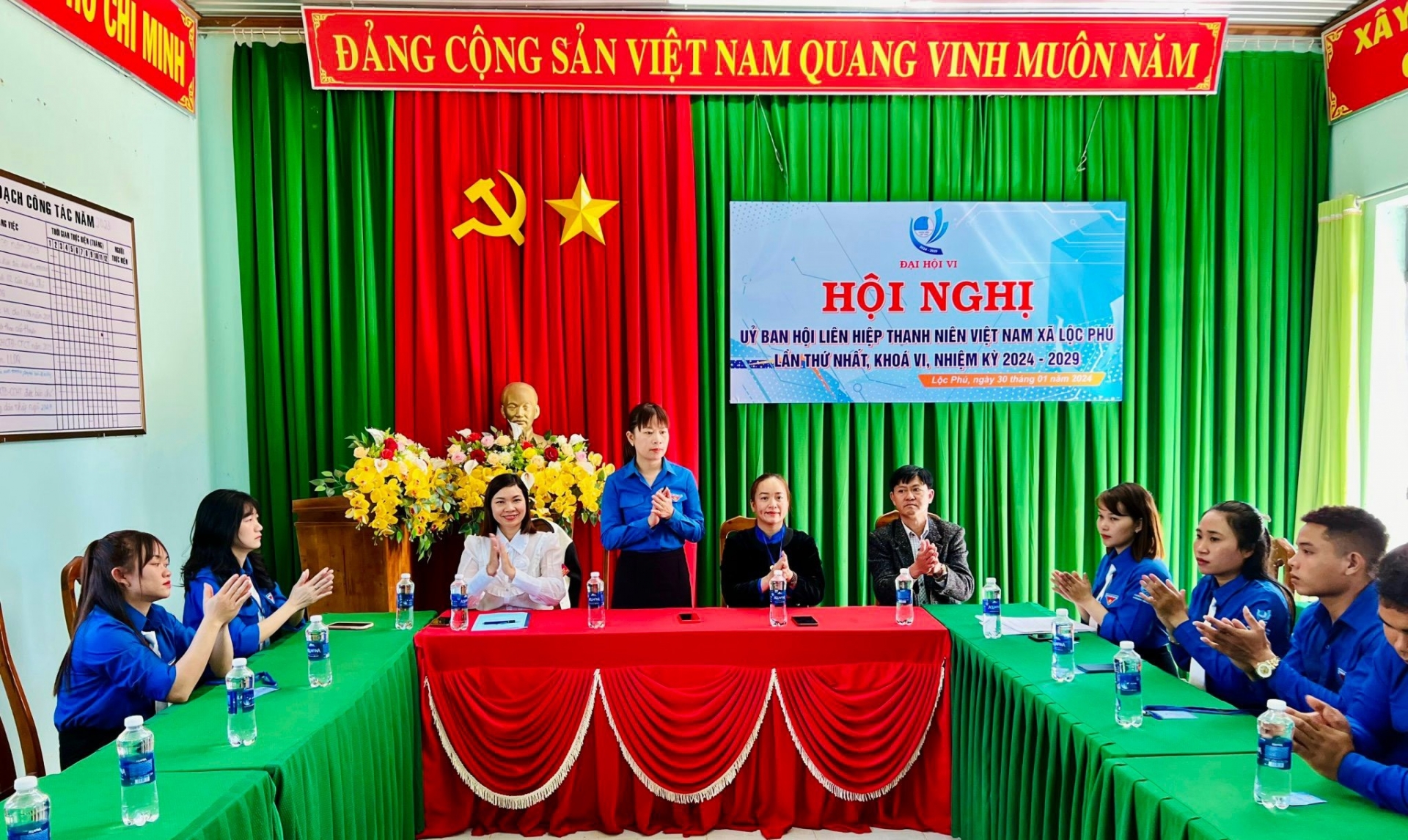 Ra mắt Ủy ban Hội LHTN Việt Nam xã Lộc Phú nhiệm kỳ 2024 - 2029 họp phiên thứ nhất
