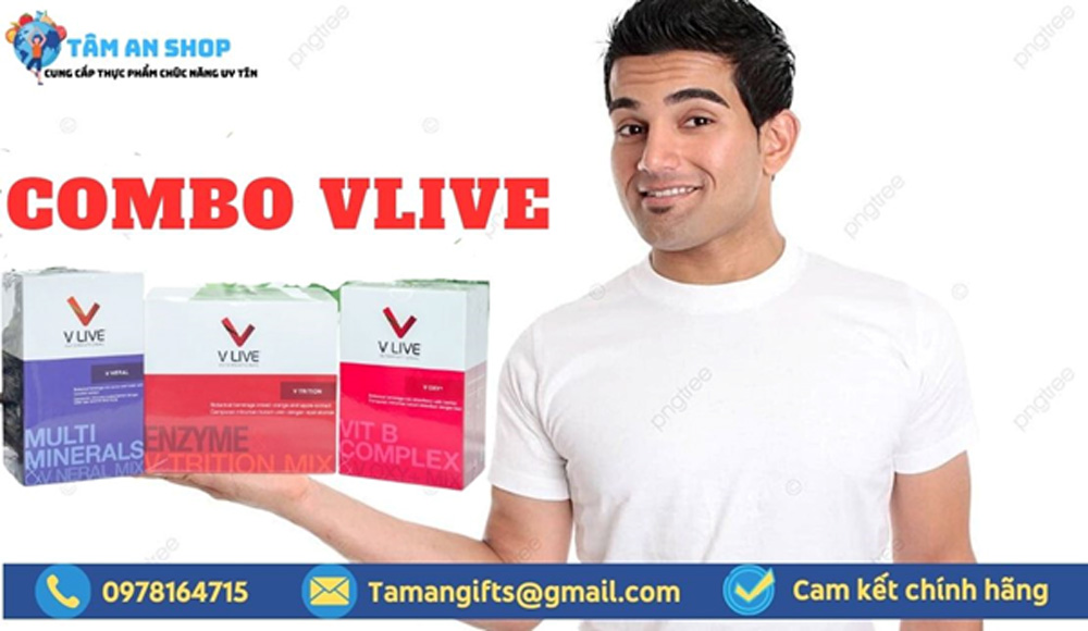 Combo Vlive bộ 3 sản phẩm chăm sóc sức khỏe toàn diện