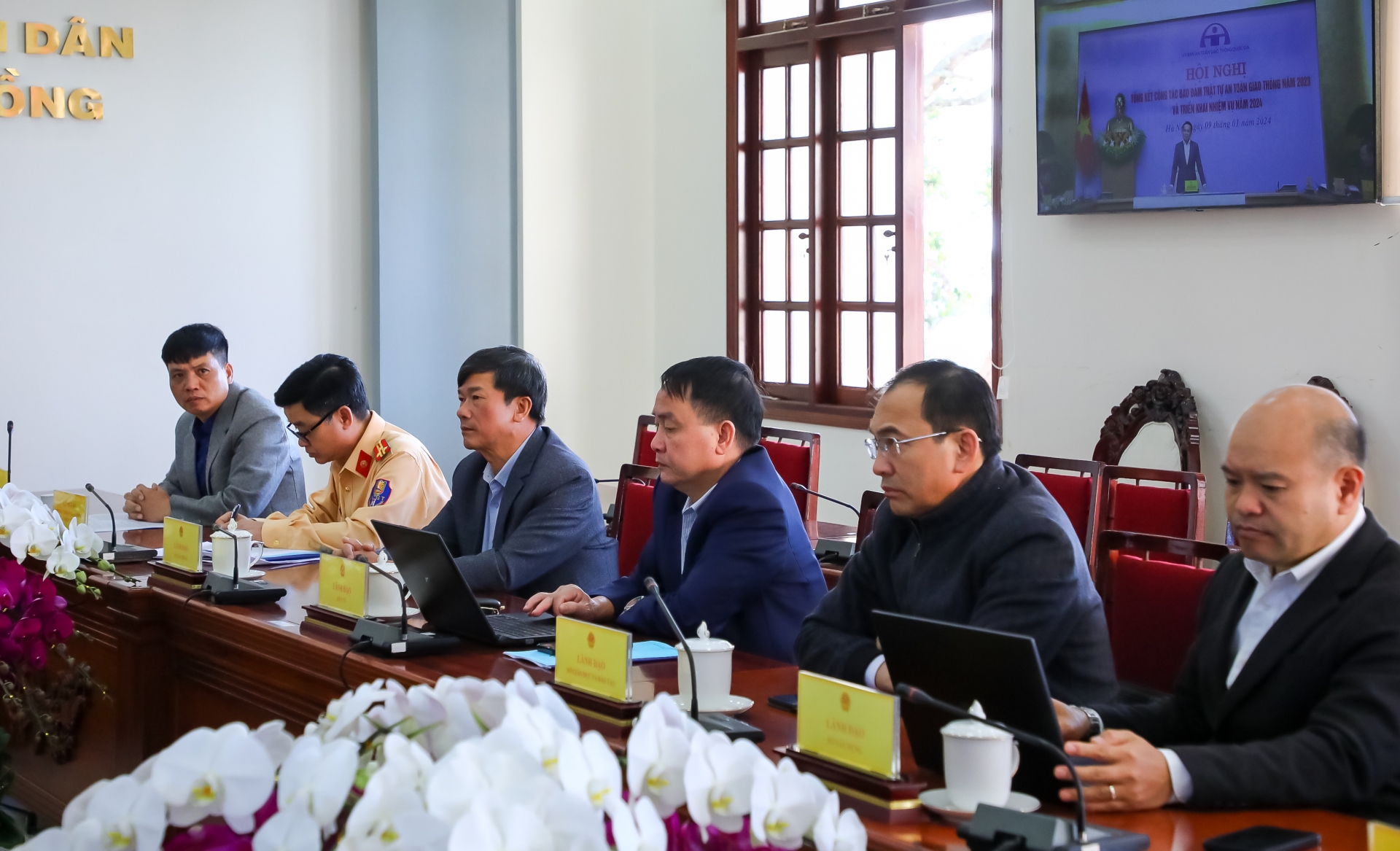 Lãnh đạo các sở ngành tỉnh Lâm Đồng tham dự hội nghị