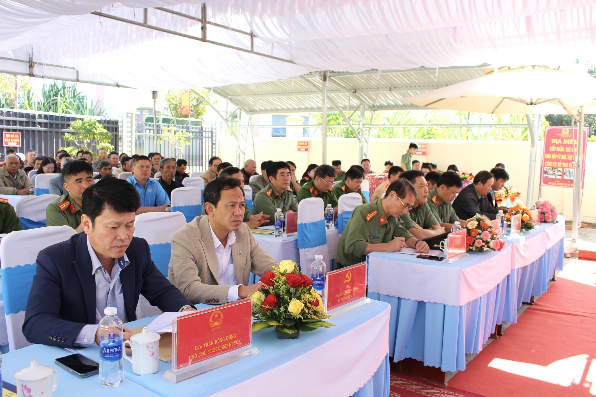 Lãnh đạo Công an tỉnh, linh đạo huyện Đơn Dương tham dự buổi lễ