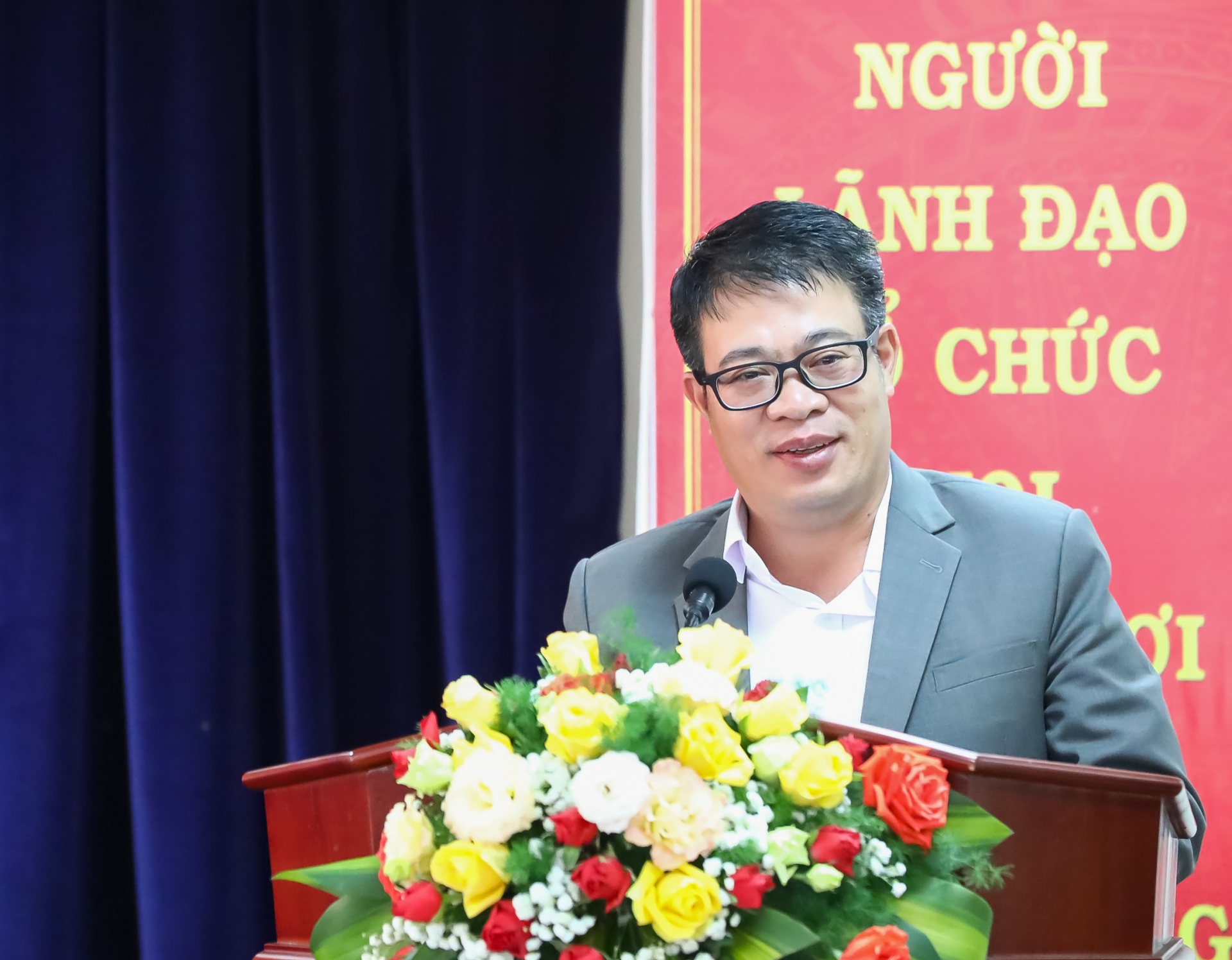 Phó Chủ tịch UBND tỉnh Lâm Đồng Nguyễn Ngọc Phúc phát biểu lưu ý nhiều vấn đề trong lĩnh vực giao thông vận tải.