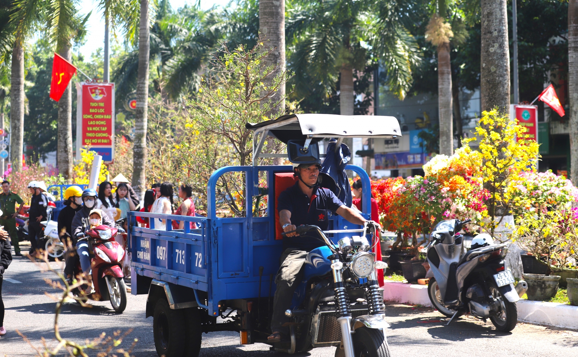 Bảo Lộc: Sức mua tại chợ hoa Xuân đang dần gia tăng những ngày giáp Tết