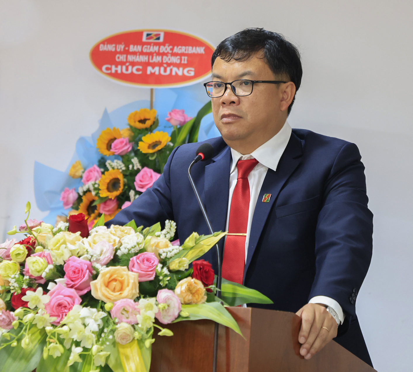 Ông Nguyễn Thái Liêm - Giám đốc Agribank II kết luận Hội nghị