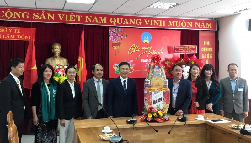 Bí thư Thành ủy Đà Lạt thăm, chúc mừng Sở Y tế Lâm Đồng nhân Ngày Thầy thuốc Việt Nam