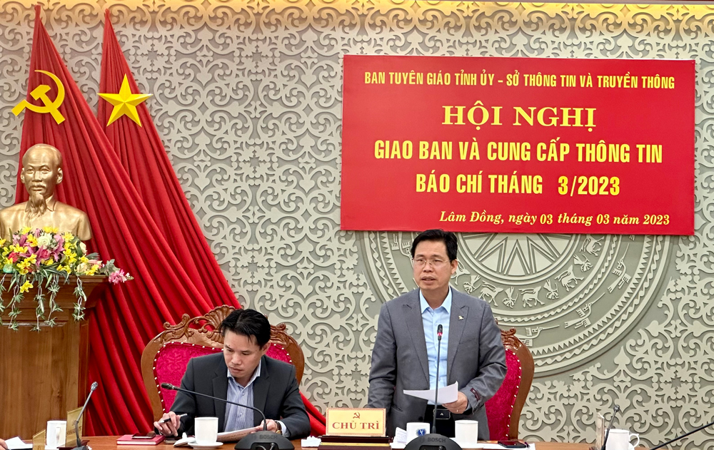 Hội nghị giao ban báo chí tháng 3