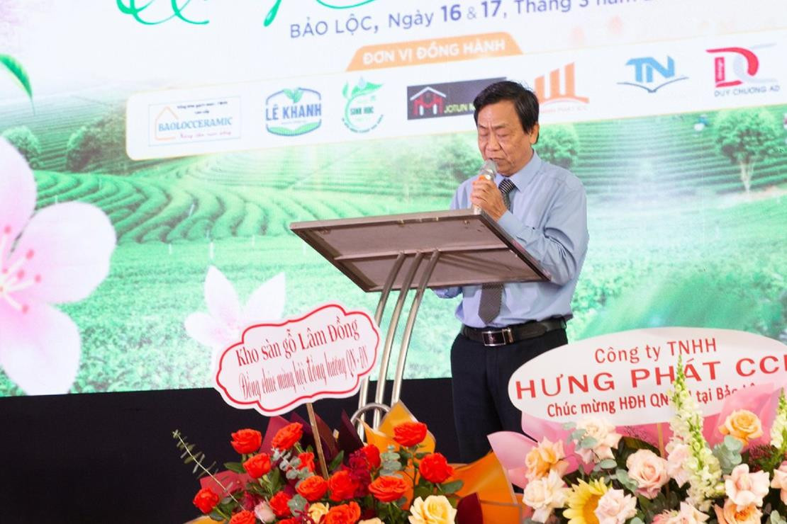 Ông Trần Như Đây - Chủ tịch HĐH Quảng Nam - Đà Nẵng tại TP.Bảo Lộc tại buổi gặp mặt