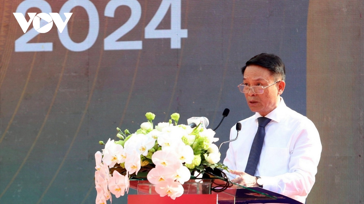 Nhà báo Nguyễn Đức Lợi - Phó Chủ tịch Thường trực Hội Nhà báo Việt Nam, Trưởng Ban Tổ chức Hội Báo toàn quốc năm 2024 phát biểu bế mạc