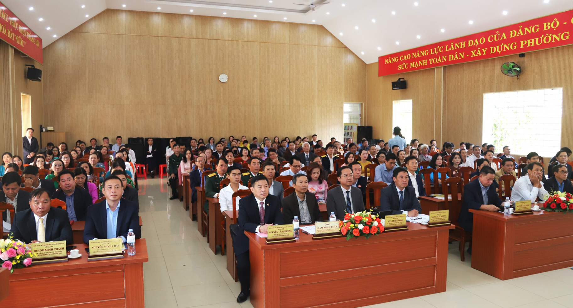 Quang cảnh hội nghị tổng kết Phong trào thi đua yêu nước TP Bảo Lộc