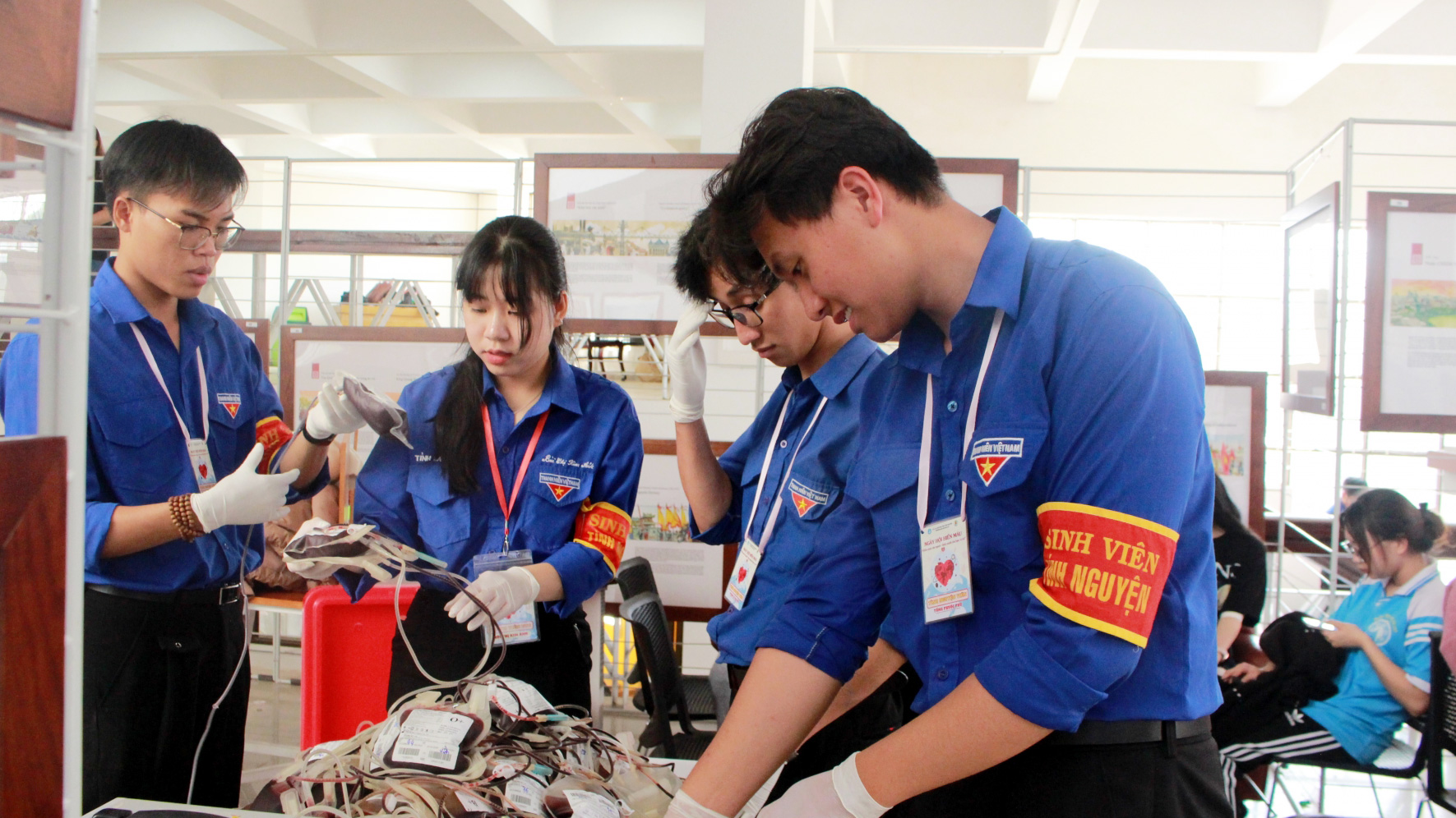 Hàng trăm sinh viên Trường Đại học Đà Lạt tham gia hiến máu tình nguyện