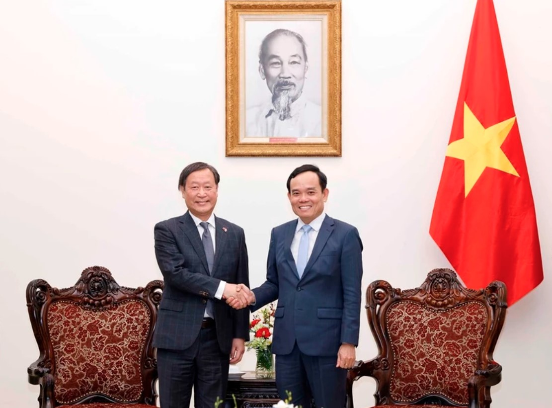 Phó Thủ tướng Trần Lưu Quang tiếp ông Yamada Junichi, Phó Chủ tịch điều hành cấp cao Cơ quan Hợp tác quốc tế Nhật Bản (JICA)