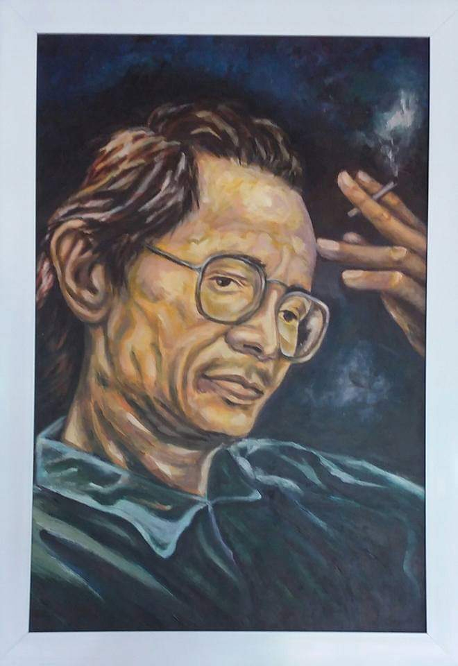 Trịnh Công Sơn vẽ lại qua ảnh
của họa sĩ Giang Phong (Bảo Lộc)