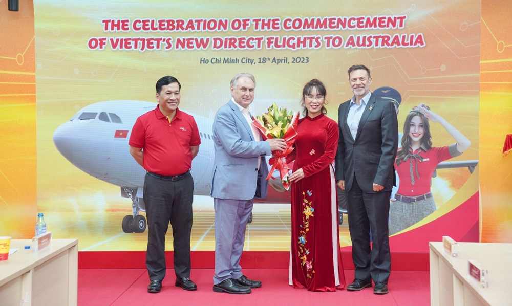 Bộ trưởng Thương mại và Du lịch Úc chúc mừng các đường bay thẳng Việt Nam - Úc của Vietjet