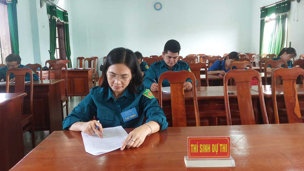 Cát Tiên: 22 thí sinh tham gia Hội thi cán bộ giảng dạy chính trị giỏi lực lượng vũ trang