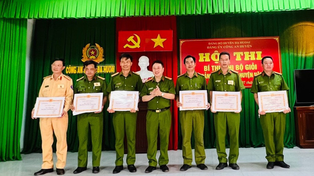 Công an huyện Đạ Huoai tổ chức Hội thi Bí thư Chi bộ giỏi