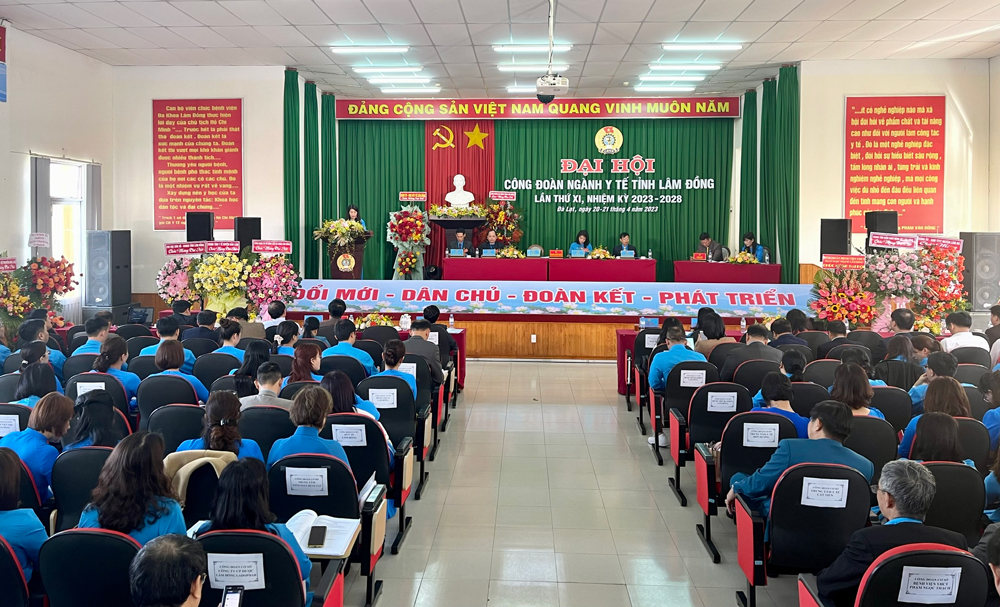 Khai mạc Đại hội Công đoàn ngành Y tế Lâm Đồng lần thứ XI, nhiệm kỳ 2023 -2028