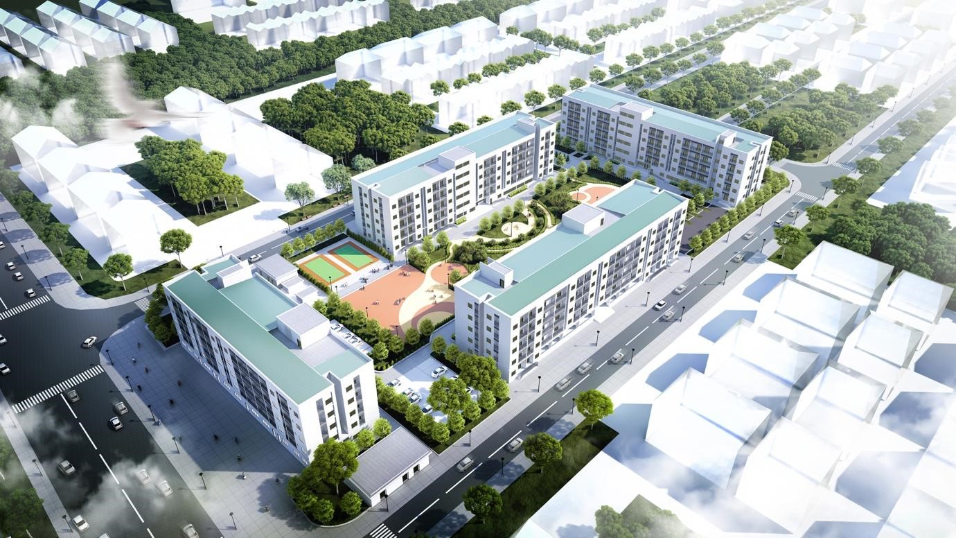 Ecohome Phú Hội được chủ đầu tư xây dựng hệ thống cảnh quan, cây xanh nhằm mang đến cho cư dân một không gian sống trong lành