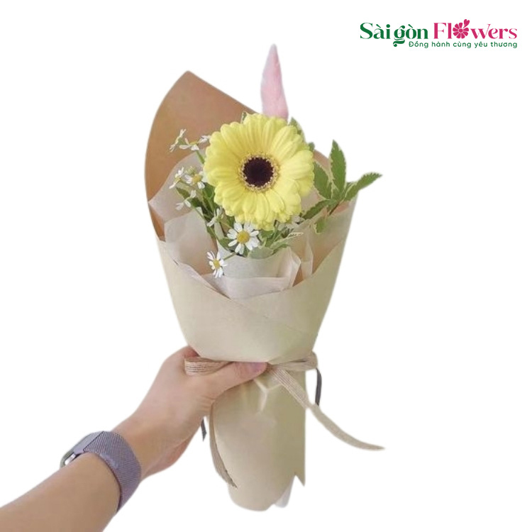 Bó hoa nhỏ này sẽ giúp bạn dễ dàng mang theo hoặc gửi tặng cho người nhận