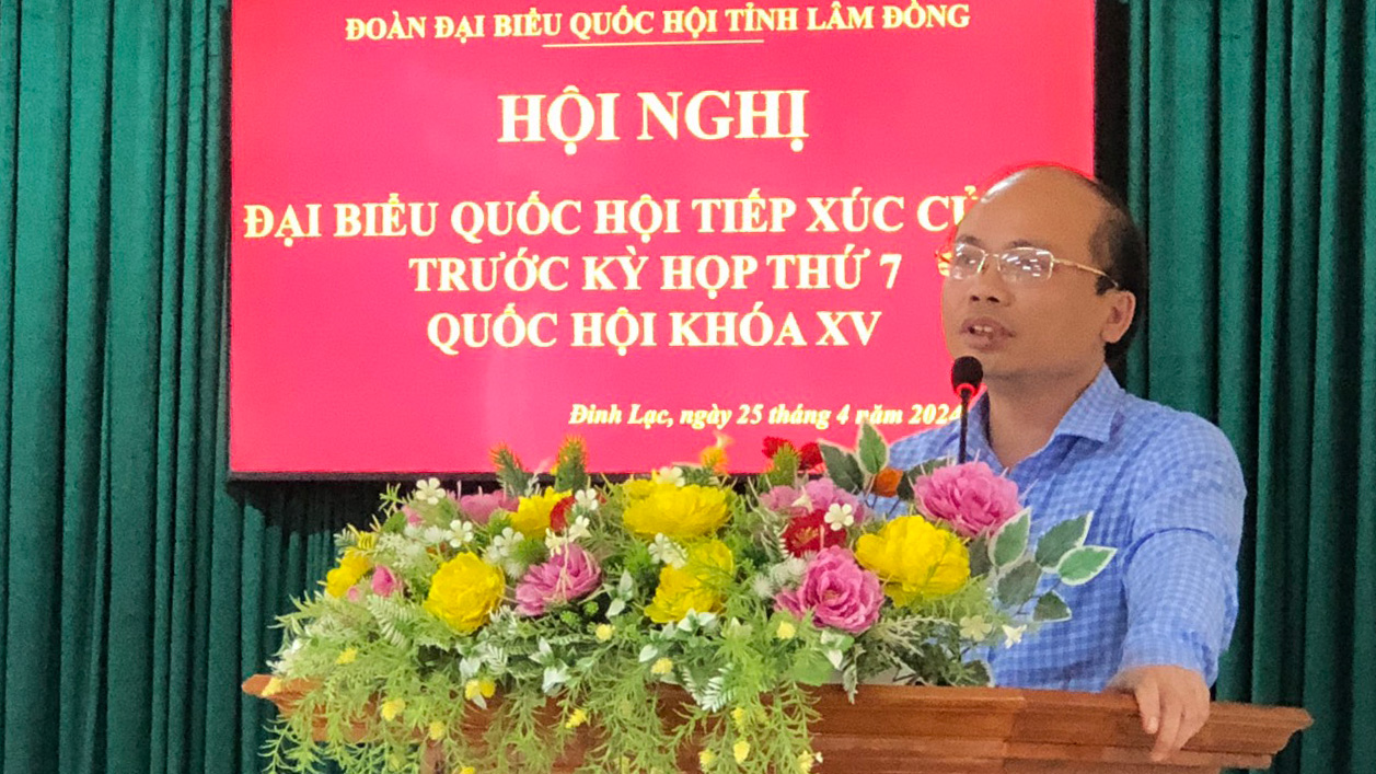 Lãnh đạo UBND huyện Di Linh tiếp thu, giải trình kiến nghị của cử tri