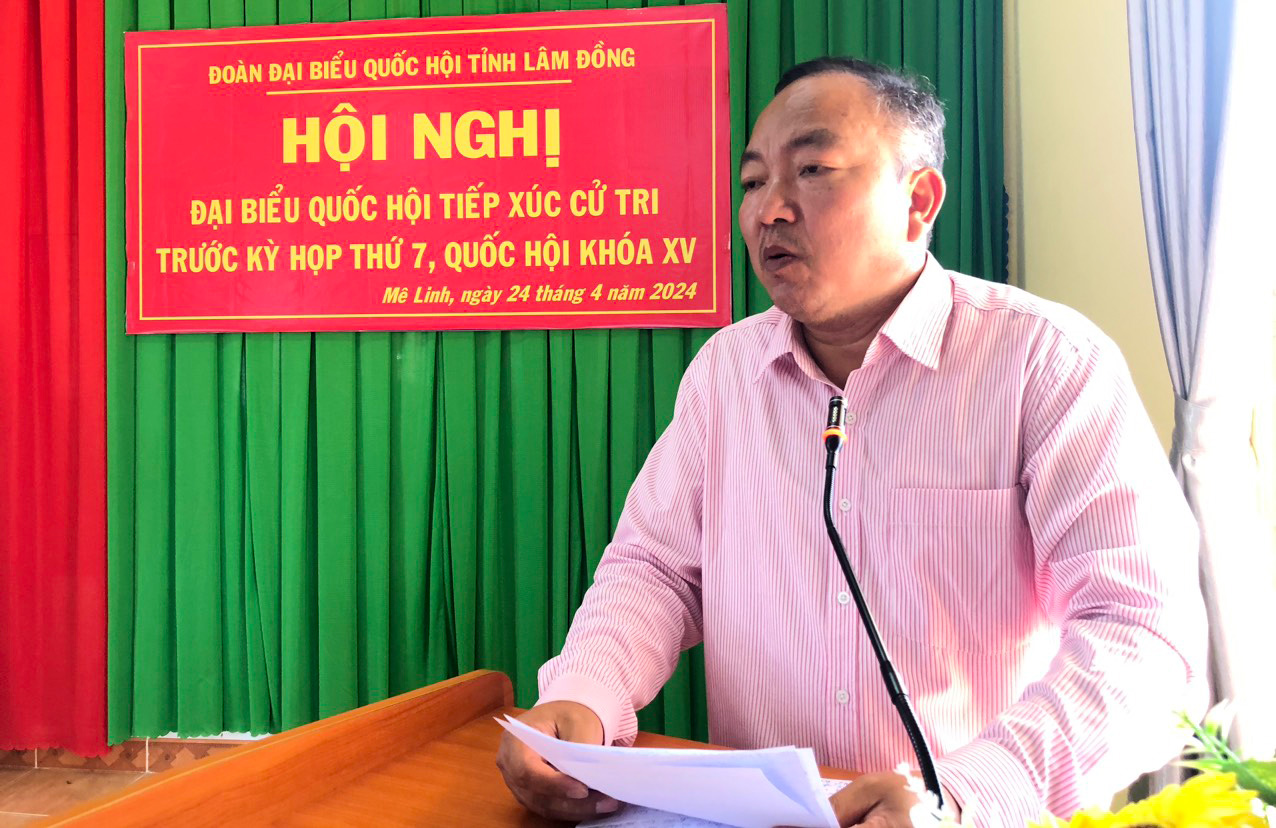 Đại diện lãnh đạo UBND huyện Lâm Hà tiếp thu, giải trình những nội dung thuộc thẩm quyền