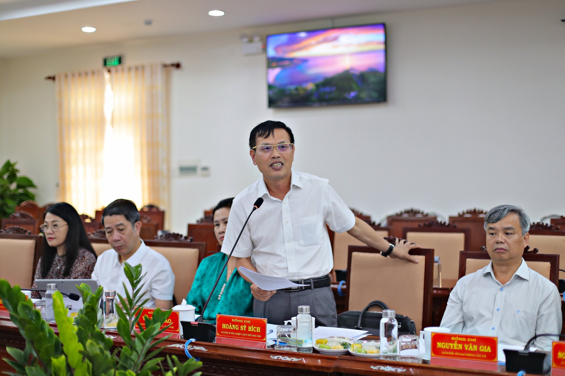 Đồng chí Hoàng Sỹ Bích- Giám đốc Sở NN&PTNT Lâm Đồng phát biểu