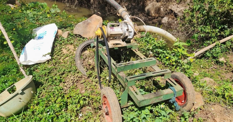 Bảo Lộc: Một hộ dân bị kẻ gian lấy trộm máy bơm nước tưới cây