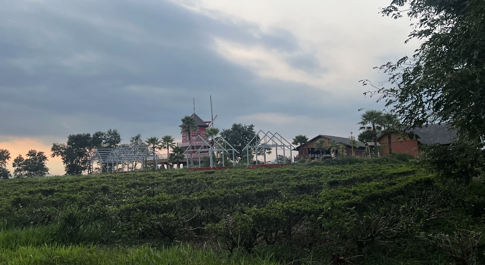 Sau khi được hóa giá vườn cây từ Công ty CP Chè Minh Rồng, một số hộ dân tại thị trấn Lộc Thắng đã vô tư dựng nhà tiền chế trên đất nông nghiệp
