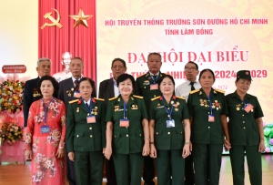 Đại hội Hội Truyền thống Trường Sơn - Đường Hồ Chí Minh tỉnh Lâm Đồng lần III thành công tốt đẹp