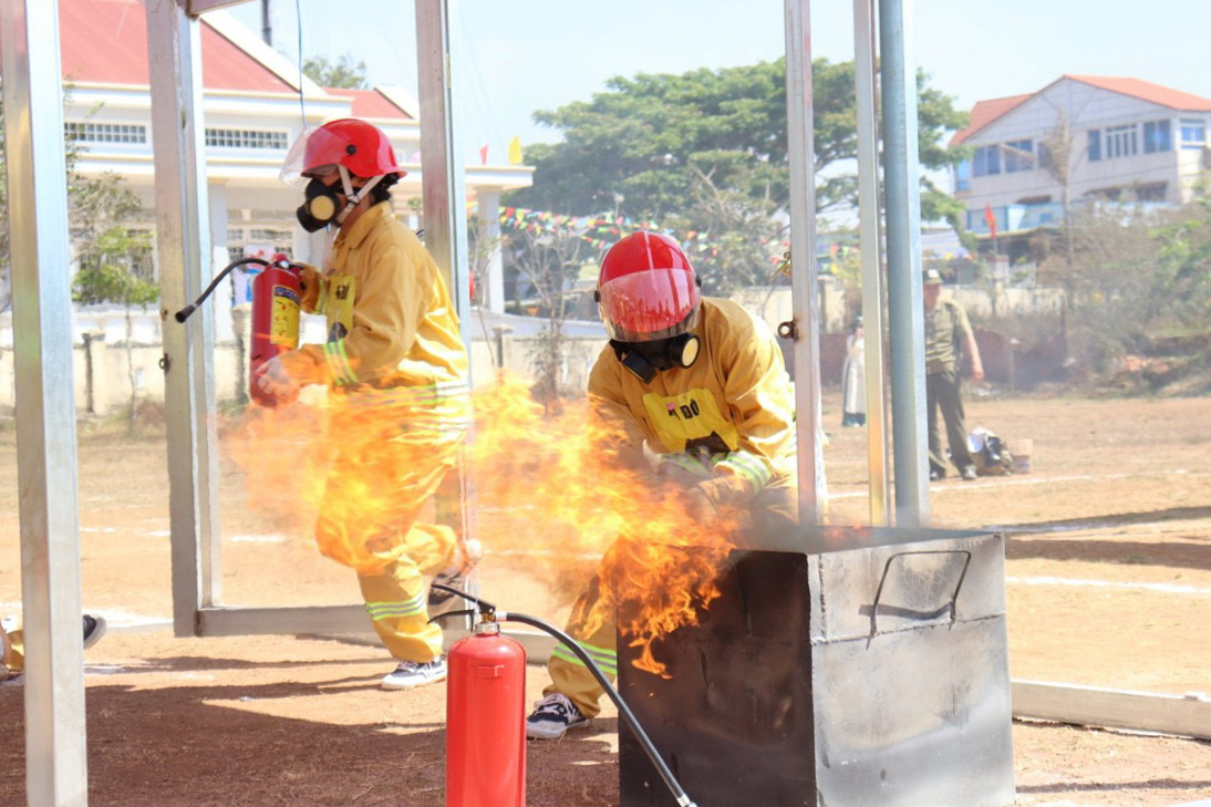 Đơn Dương: 9 Tổ liên gia an toàn PCCC tranh tài