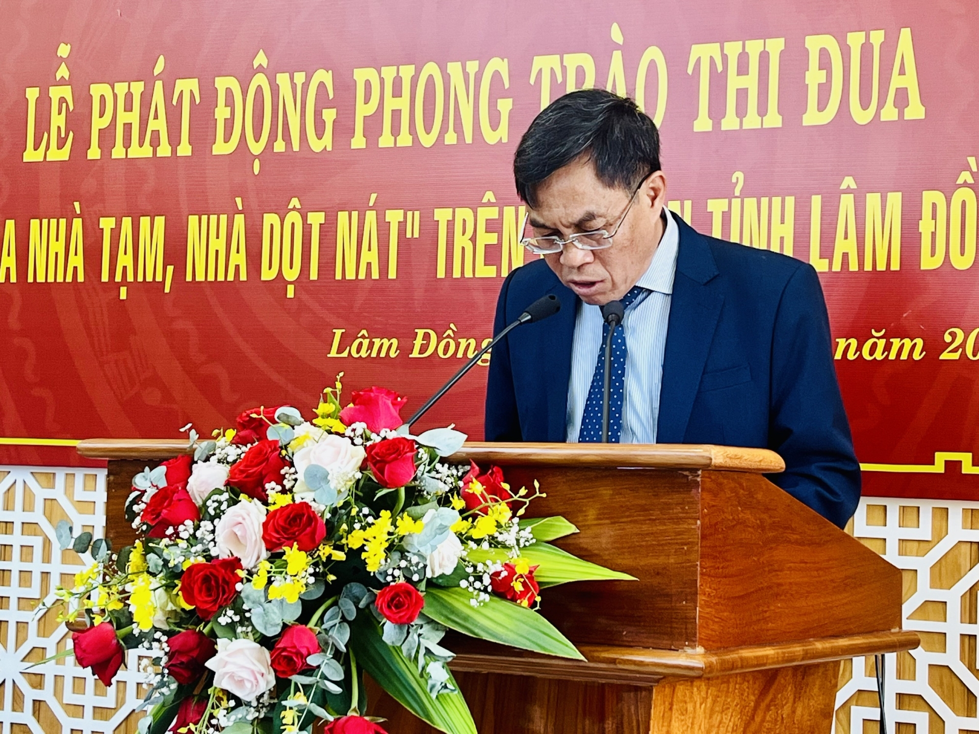 Đồng chí Võ Ngọc Hiệp - Phó Chủ tịch phụ trách UBND tỉnh phát động thi đua hưởng ứng Phong trào 