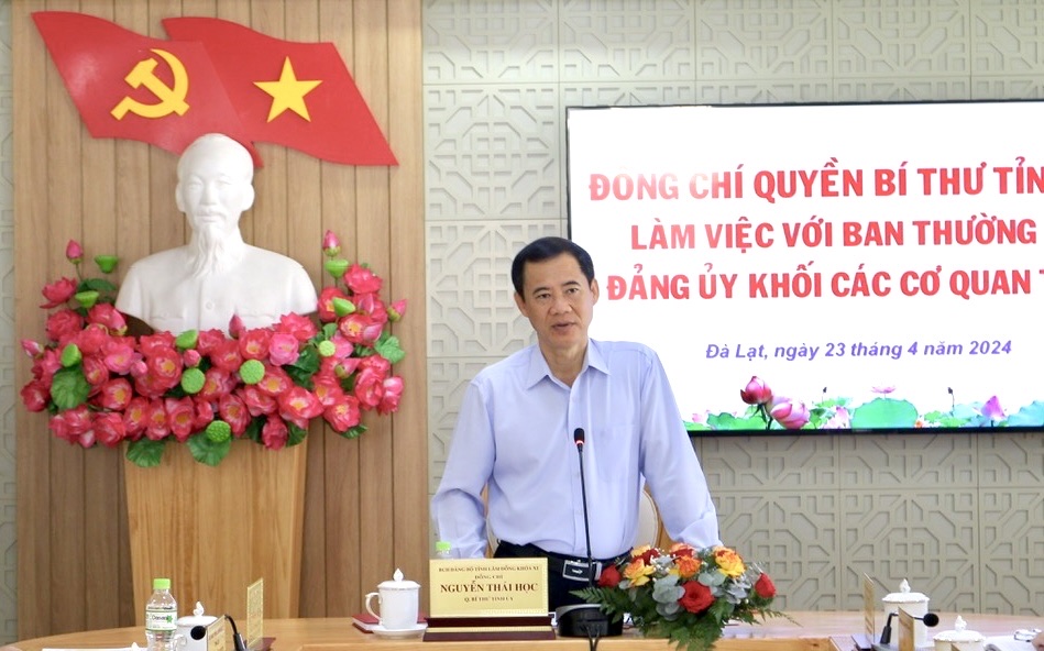 đồng chí Nguyễn Thái Học - Quyền Bí thư Tỉnh ủy 