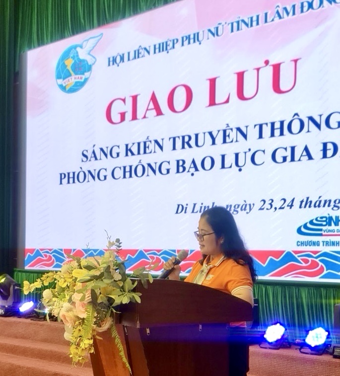Phát biểu khai mạc, bà Phạm Thị Ánh Tuyết – Chủ tịch Hội LHPN tỉn