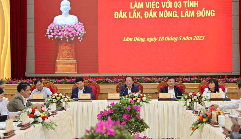 Bộ trưởng Nguyễn Văn Hùng dẫn đầu Đoàn công tác của Chính phủ làm việc với 3 tỉnh Lâm Đồng, Đắk Lắk và Đắk Nông