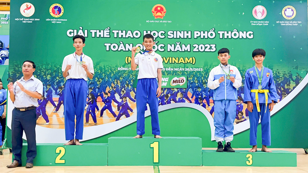 Lâm Đồng xếp thứ 5 tại Giải Vovinam học sinh toàn quốc năm 2023
