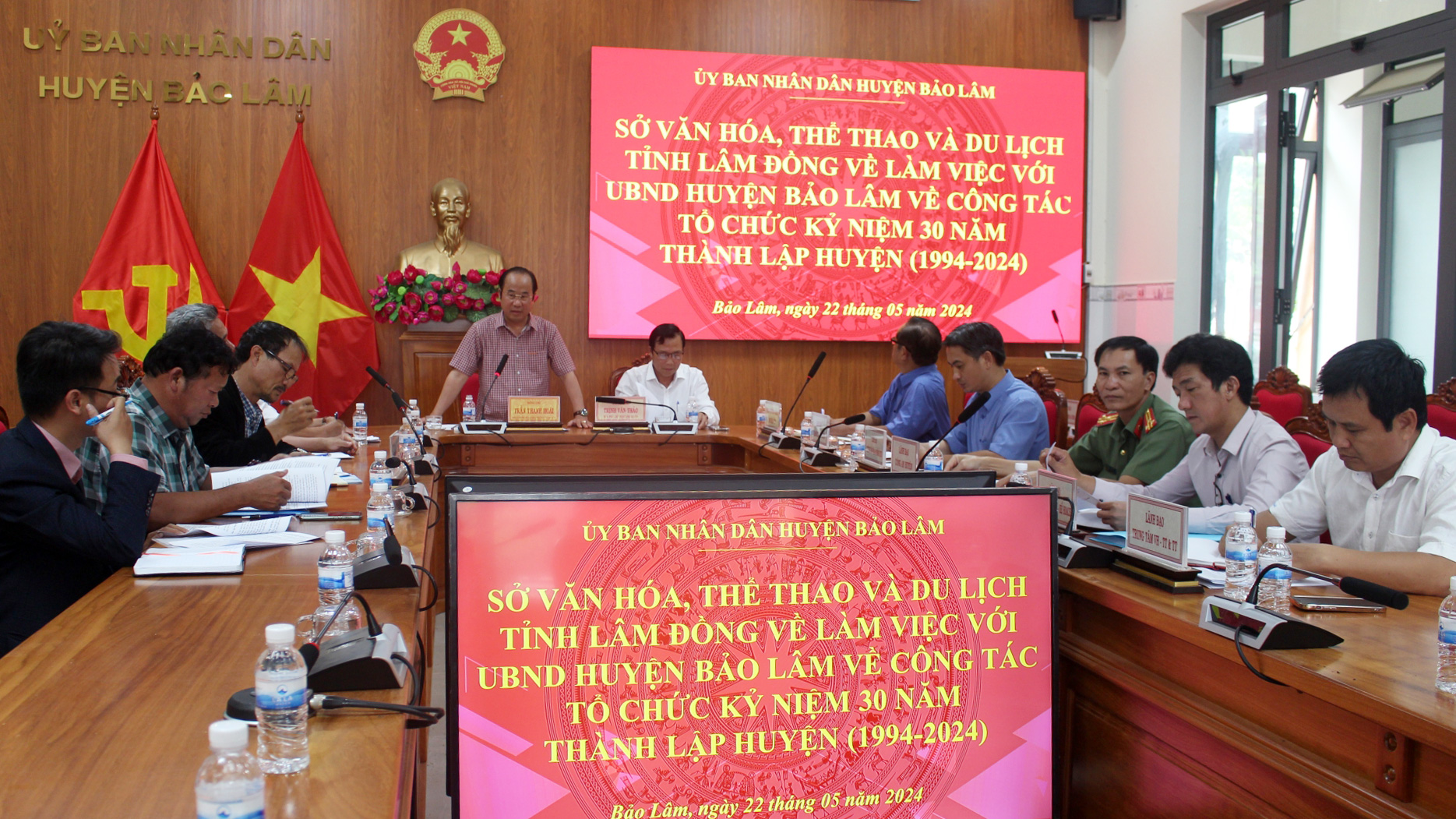 Ông Trần Thanh Hoài - Phó Giám đốc Sở Văn hóa - Thể thao và Du lịch phát biểu