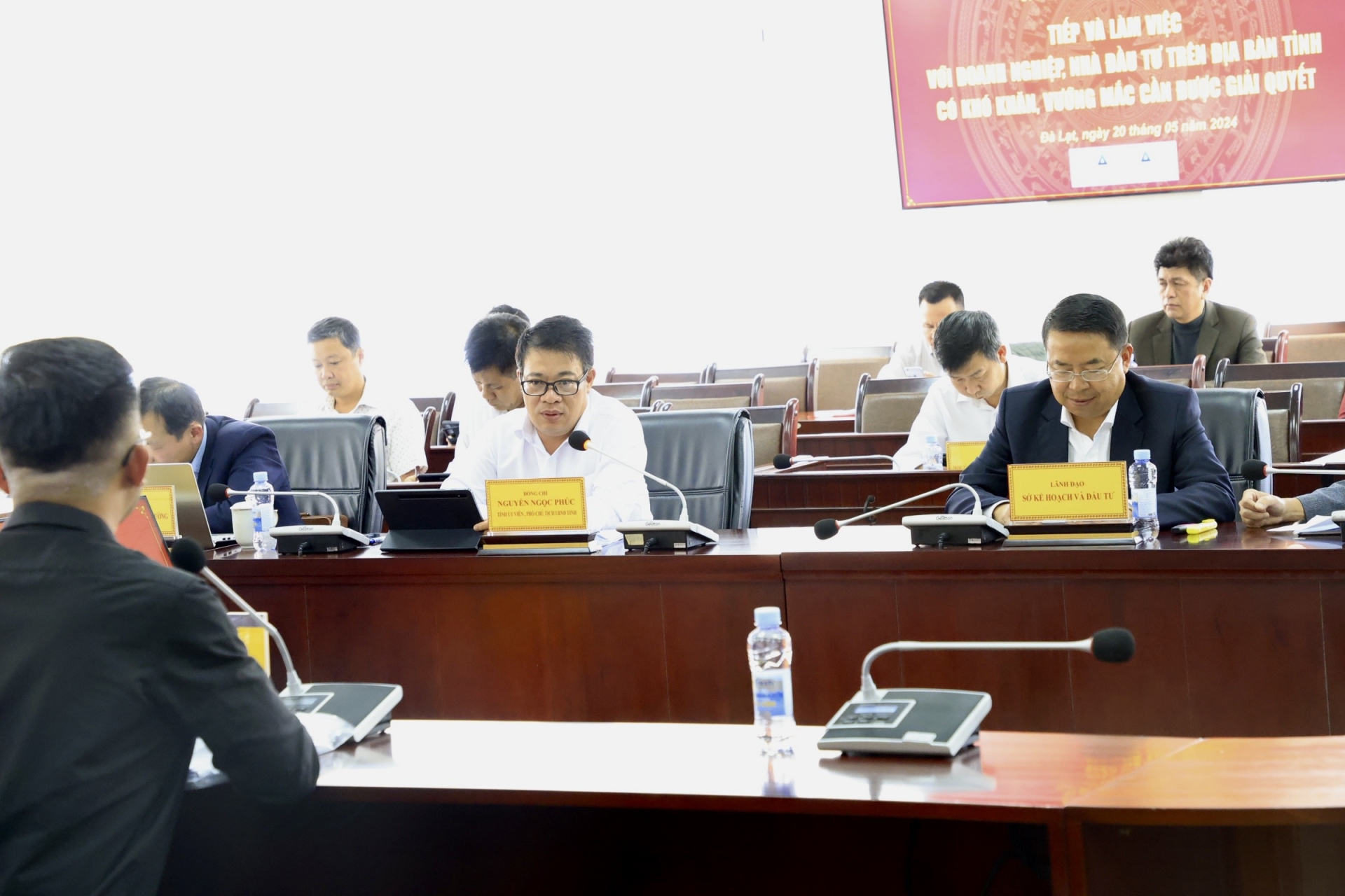 Phó Chủ tịch UBND tỉnh Nguyễn Ngọc Phúc chủ trì tiếp và làm việc với doanh nghiệp, nhà đầu tư