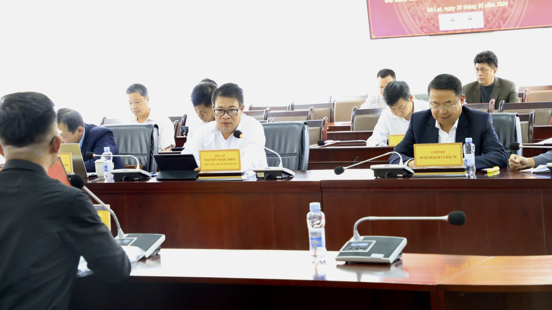 Phó Chủ tịch UBND tỉnh Nguyễn Ngọc Phúc chủ trì tiếp doanh nghiệp tháng 5