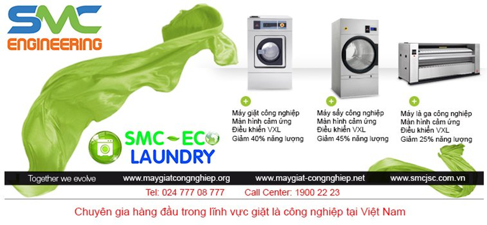SMC Engineering nhà cung cấp thiết bị giặt là hàng đầu của Việt Nam