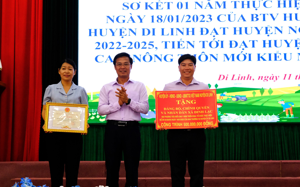 Di Linh: Phấn đấu sớm hoàn thành các tiêu chí của huyện nông thôn mới