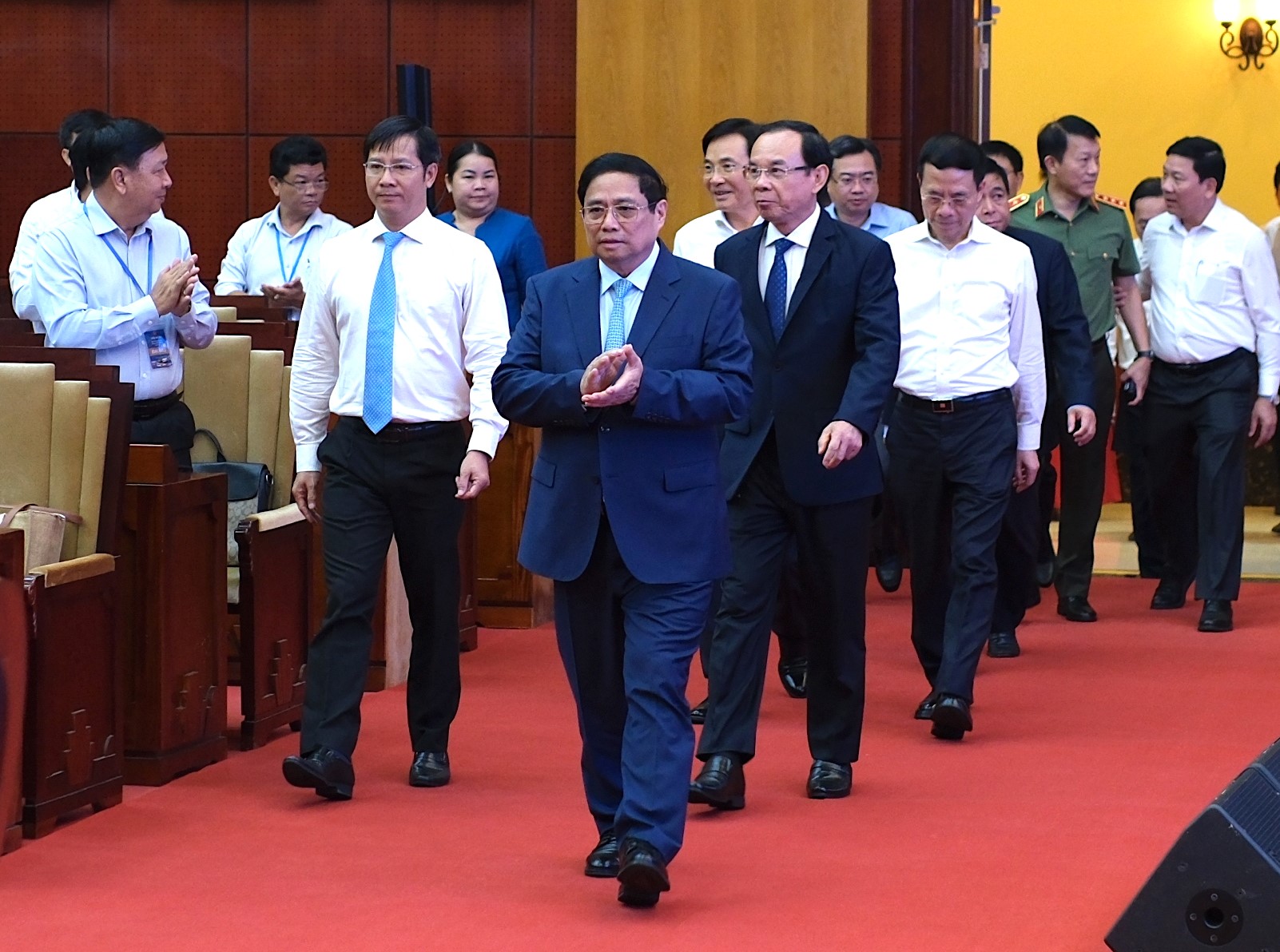 Thủ tướng Chính phủ Phạm Minh Chính - Chủ tịch Hội đồng điều phối vùng cùng lãnh đạo các bộ, ngành Trung ương, địa phương vùng Đông Nam Bộ dự hội nghị