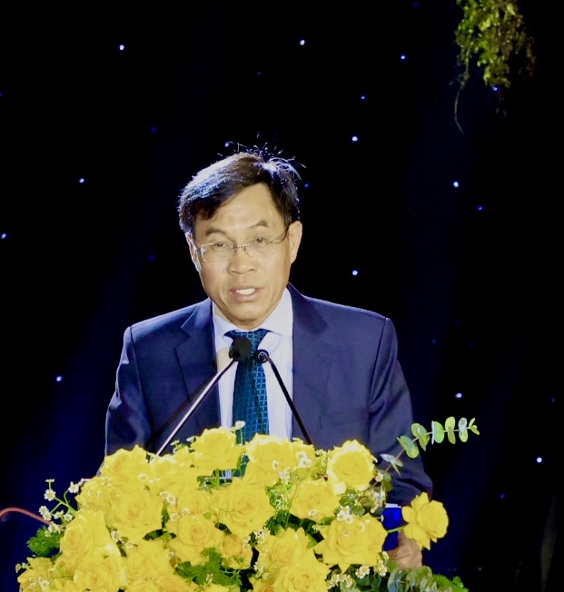 Ông Võ Ngọc Hiệp - Phó Chủ tịch UBND tỉnh phát biểu Khai mạc Tuần lễ vàng Du lịch Lâm Đồng lần thứ 3 năm 2024