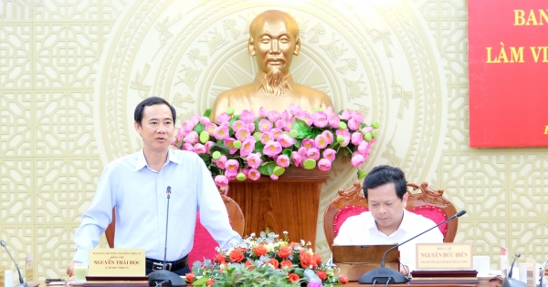 Ban Kinh tế Trung ương làm việc với Tỉnh ủy Lâm Đồng