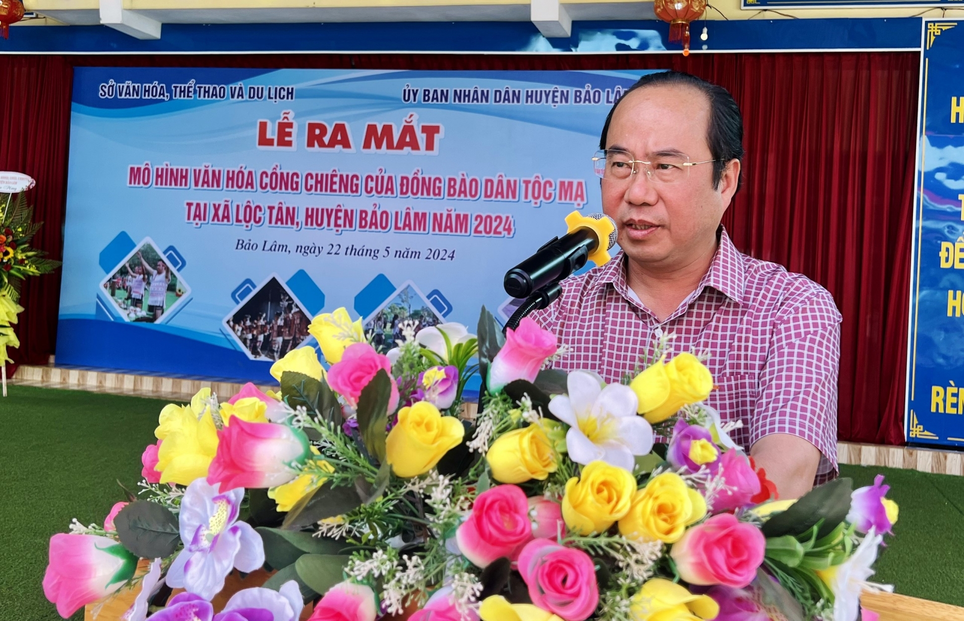 Đồng chí Trần Thanh Hoài – Phó Giám đốc Sở Văn hóa Thể thao và Du lịch tỉnh Lâm Đồng phát biểu tại lễ ra mắt