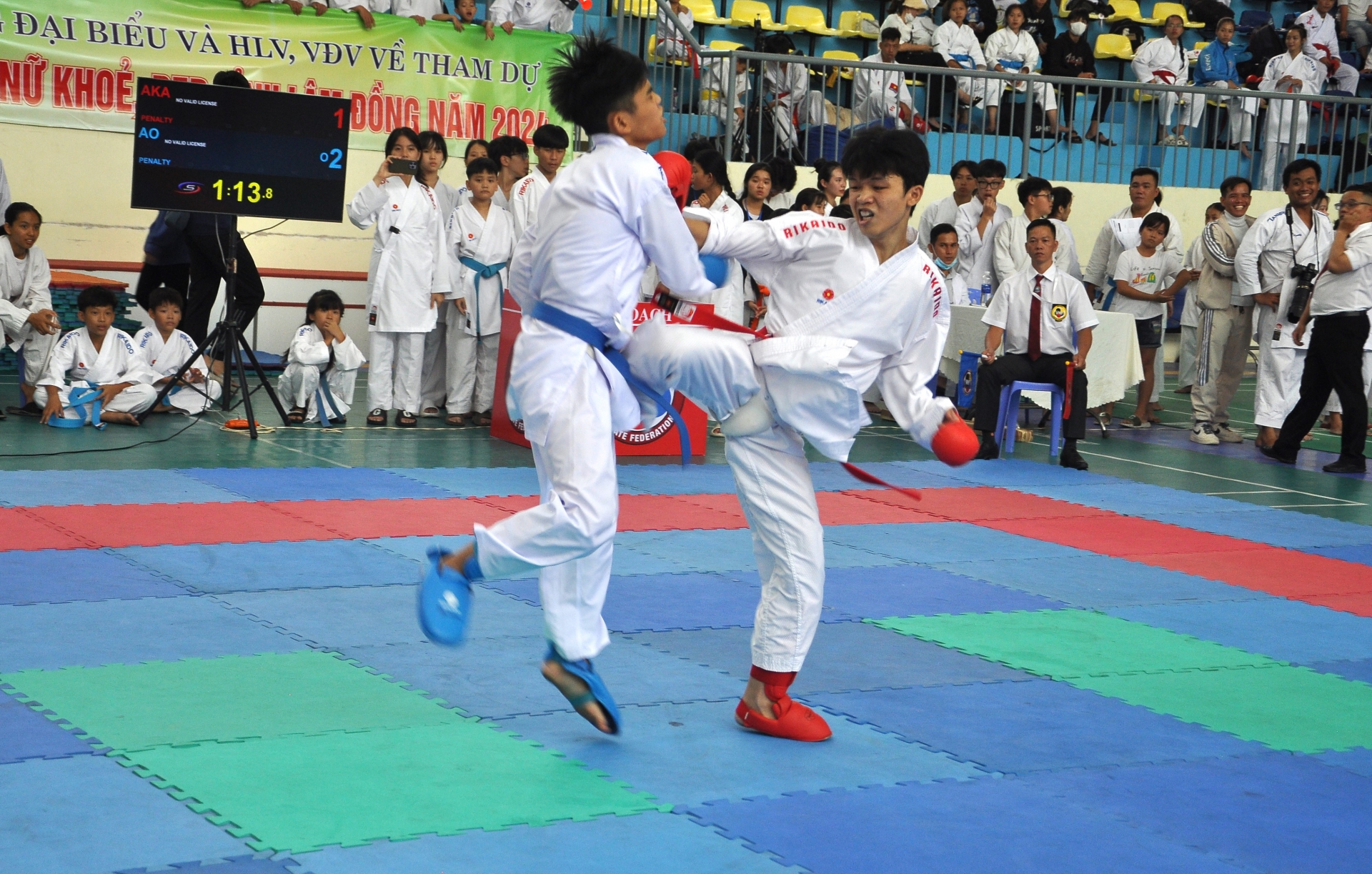 Trên 400 VĐV tranh tài tại Giải vô địch các CLB Liên đoàn Karate Lâm Đồng lần 1-2024
