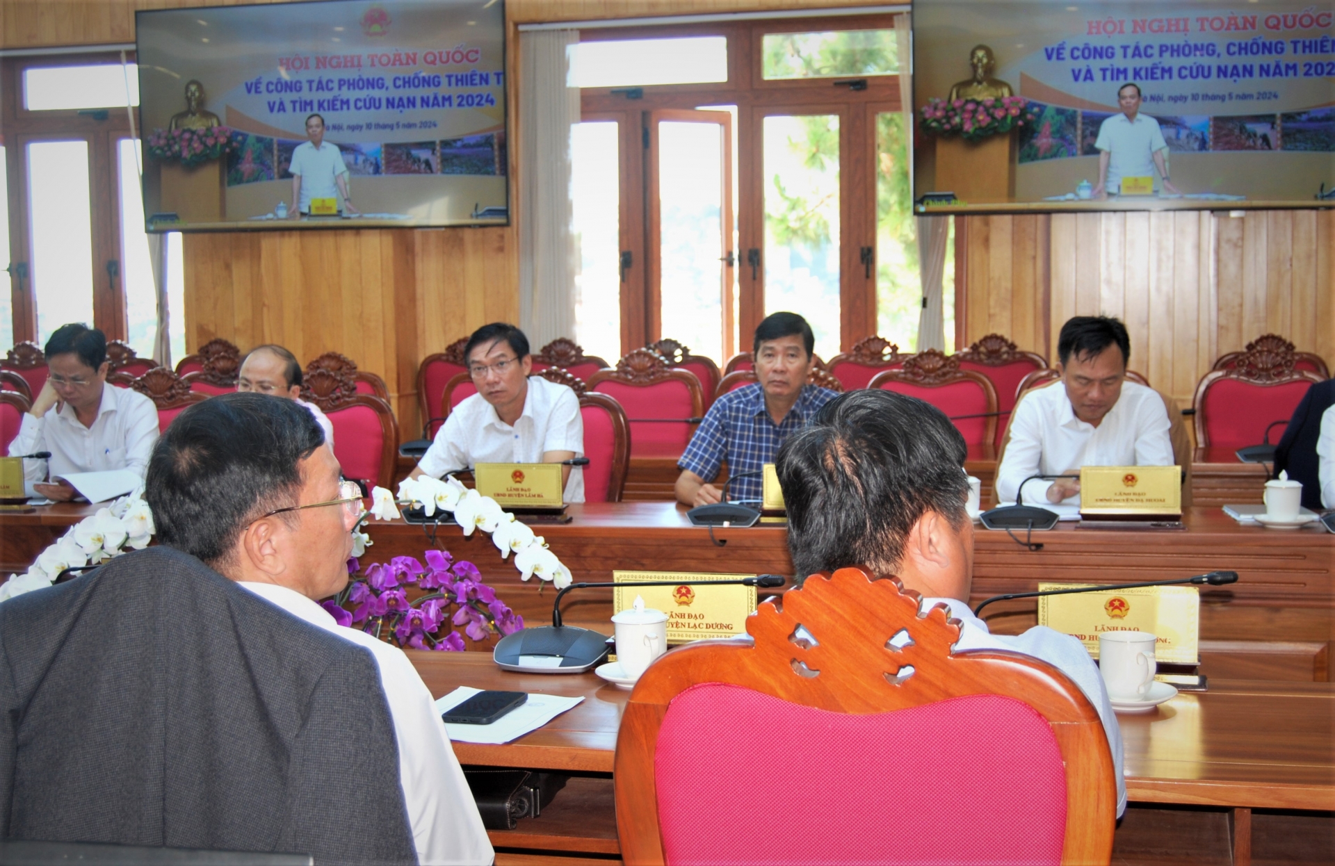 Phó Thủ tướng Trần Lưu Quang phát biểu chỉ đạo tại hội nghị trực tuyến toàn quốc.  