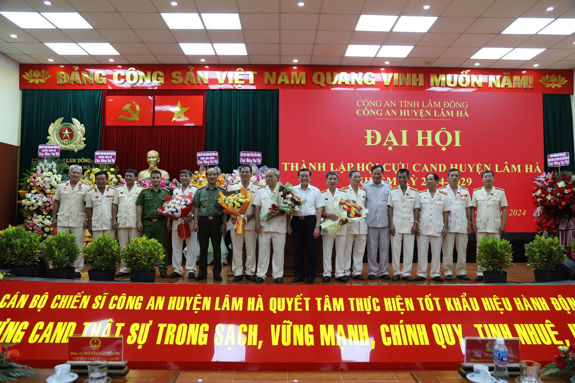 Đại hội thành lập Hội Cựu Công an Nhân dân huyện Lâm Hà